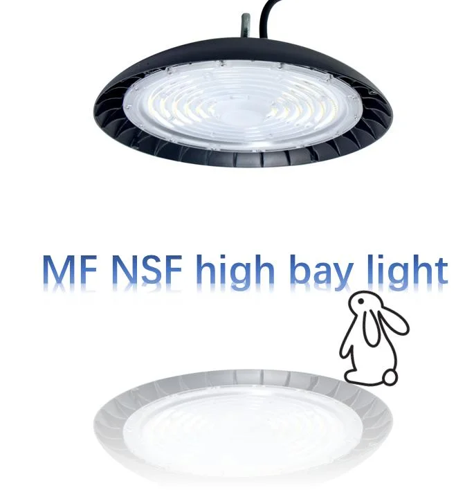 Factory Price NSF CE 100W Smooth Body -Anti-Dust Design Easy Cleaning Food &amp; Beverage Industry Supermarket Cold Chain Warehouse LED High Bay Light